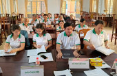 Ngân hàng Chính sách xã hội huyện cùng 04 tổ chức chính trị - xã hội nhận ủy thác xã Tân Lập tổ chức sơ kết hoạt động tín dụng chính sách 6 tháng đầu năm và triển khai nhiệm vụ những tháng cuối năm 2025